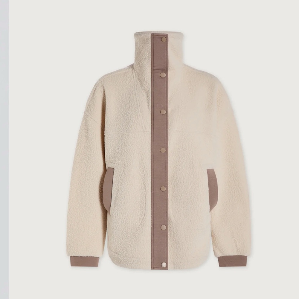 Varley Tatton Fleece Jacket Cool Sand | Size S | Sold Out Size - Picture 12 of 15